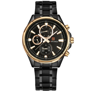 Black Full Steel Mens Wrist Watches