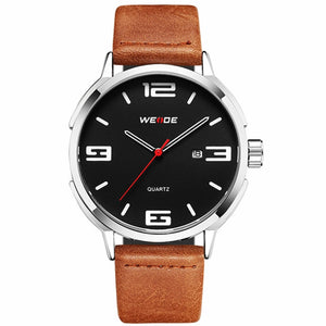 Luxury Leather Mens Wrist Watches