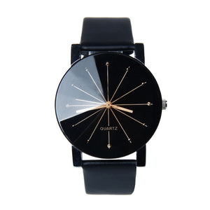Fashion Round Black Women's Watches