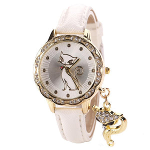 Cute Cat Patterned Women's Watches