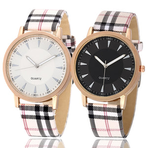 Square Patterned Pink Women's Watches