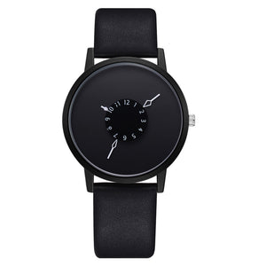Fashion Round Black Women's Watches