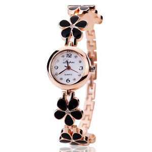 Flower Patterned Band Women's Watches