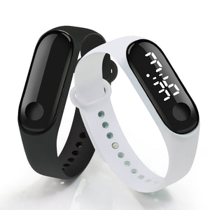 Touch Screen White-Black Digital Watches