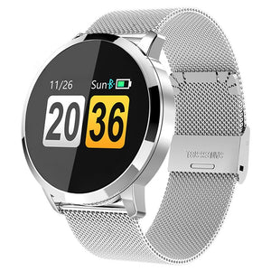 Steel Strap Round Digital Watches