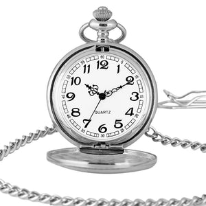 Smooth Silver Strap Pocket Watches